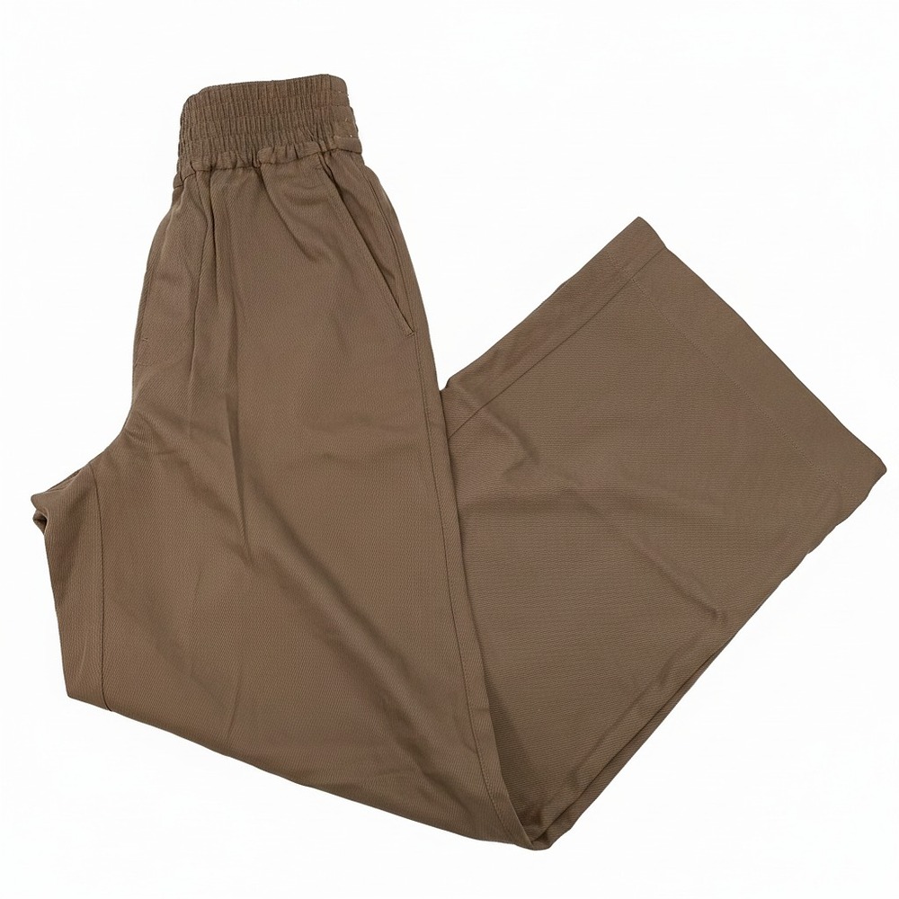 Madewell Brown Wide Leg Pants Pleated Front | Womens XXS